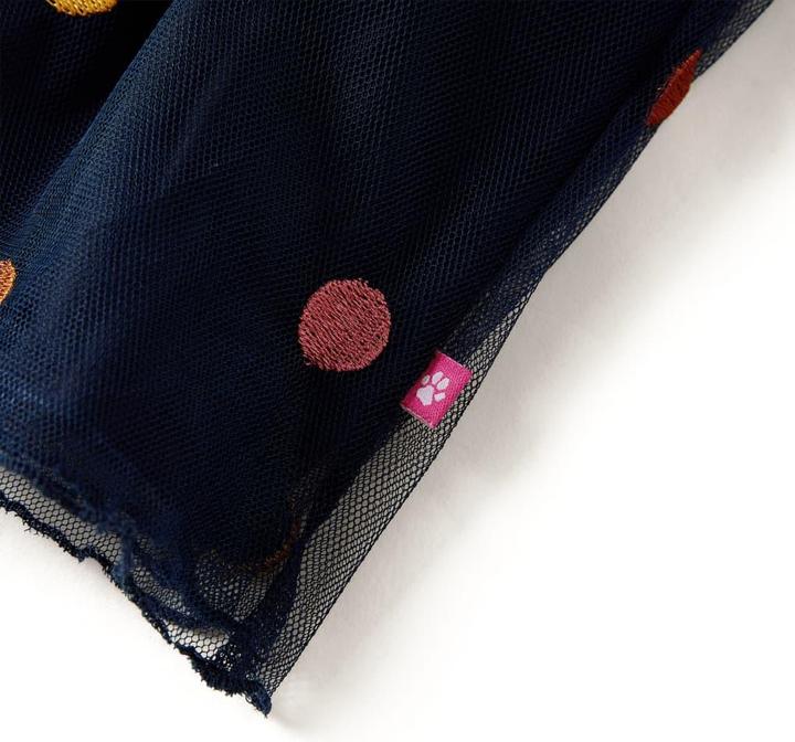 Produktbild VidaXL Kinder-Tüllrock mit Punktmuster Marineblau 128,Material (128)