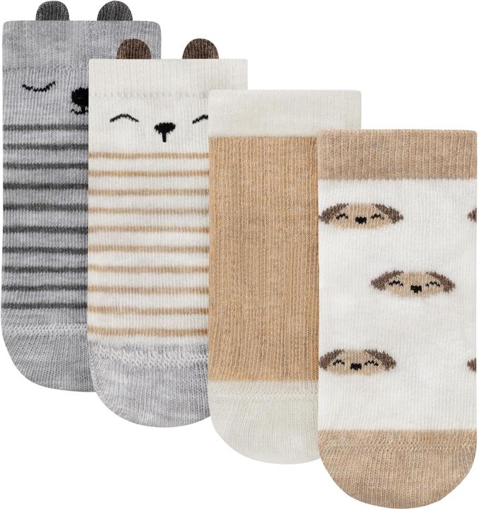 Normani 4 Paar Kindersocken mit Ohren Design - 9569