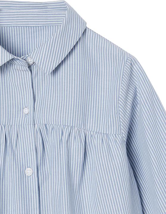 Produktbild Vertbaudet Weit geschnittene Mädchen Bluse aus Baumwollstoff (86)
