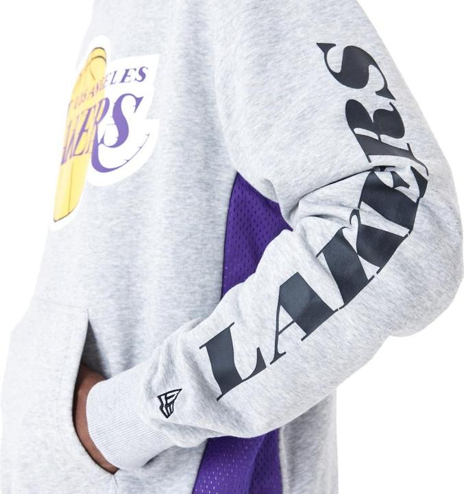 Immagine prodotto New Era Felpa con cappuccio oversize MESH PANEL Los Angeles Lakers (L)