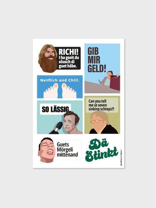 Produktbild SwissMeme Stickerbogen - Meme 3