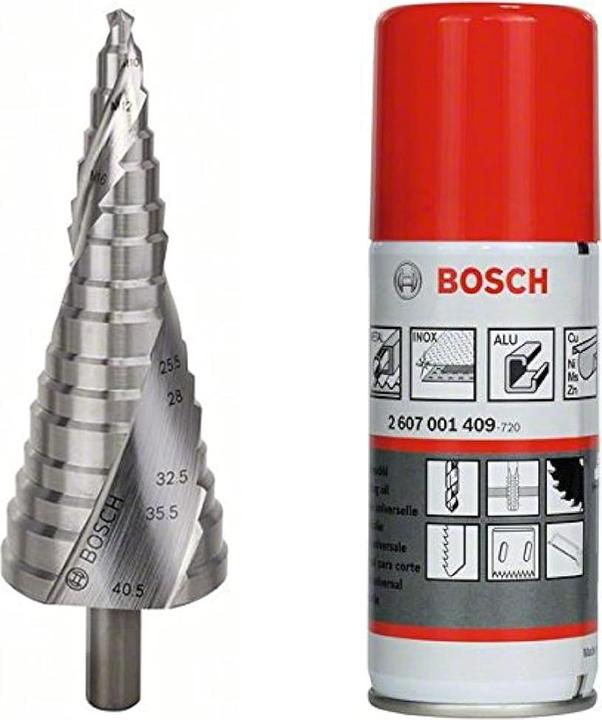 Produktbild Bosch Professional Zubehör Stufenbohrer HSS, für Kabelverschraubungen, M10-M40, 10 mm, 125,5 mm, 16 Stufen (10 mm)