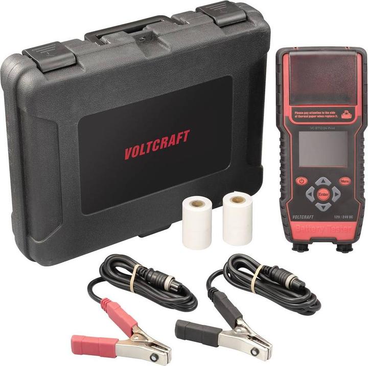Actual product image Voltcraft VC-BT12/24-Print car battery tester 12 V, 24V battery test 243mm x 110mm x 59mm