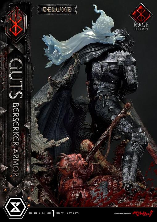 Actual product image Prime 1 Studio Berserk statuette 1/4 Guts Berserker Armor Rage Edition Deluxe Version 67 cm
