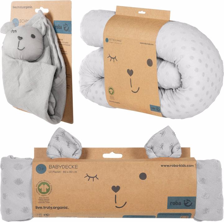 Produktbild Roba Geschenkset Baby Kuscheln und Spielen Lil Planet grau