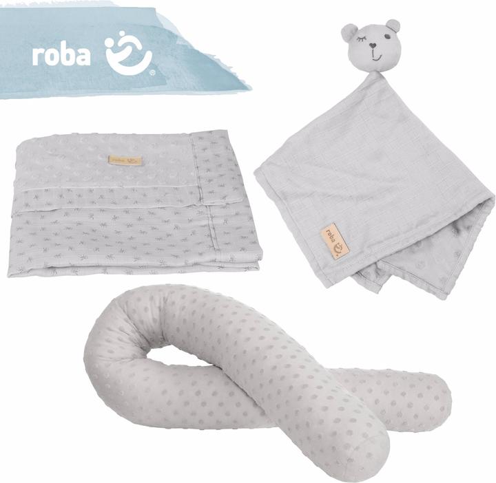 Produktbild Roba Geschenkset Baby Kuscheln und Spielen Lil Planet grau