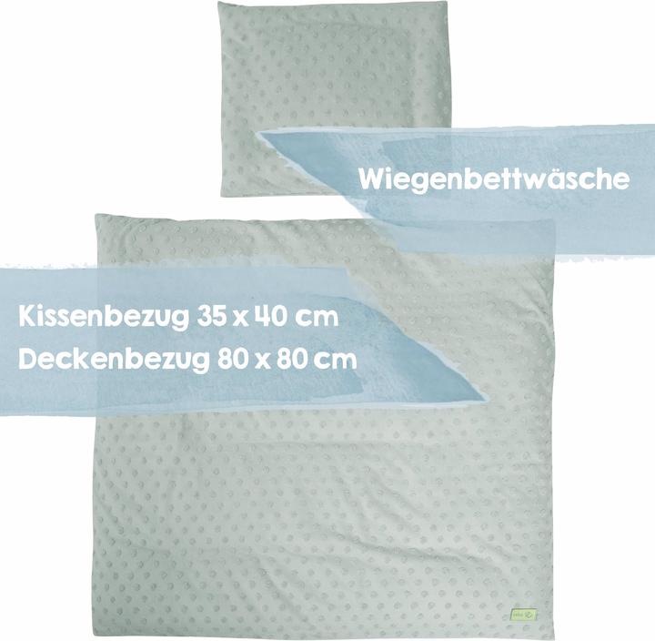 Produktbild Roba Wiegenset 2-teilig Lil Planet frosty green (80 x 80 cm, 80 x 80 cm)