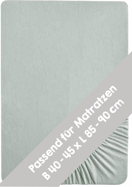 Produktbild Roba Spannbettlaken Jersey, 45 x 90 cm und 40 x 90 cm Lil Planet frosty green (45 x 90 cm)