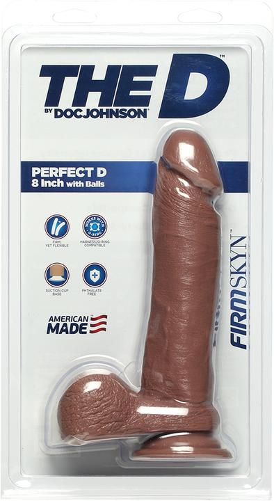 Actual product image Doc Johnson Perfect D - 8 Inch With Balls Firmskyn