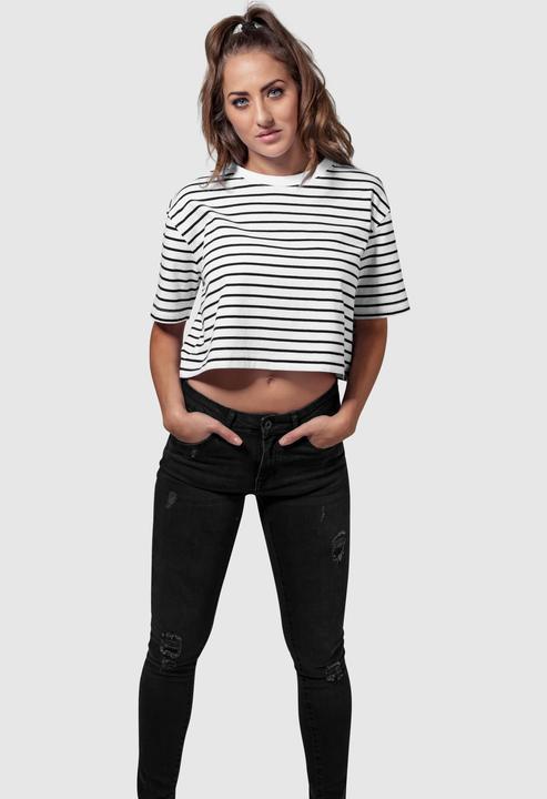 Produktbild Urban Classics Ladies Short Striped Oversized Tee (XS)