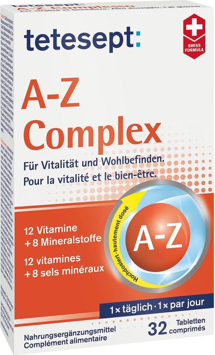 Produktbild Tetesept A-Z Komplex (32 Stück, Tabletten, 80 g)