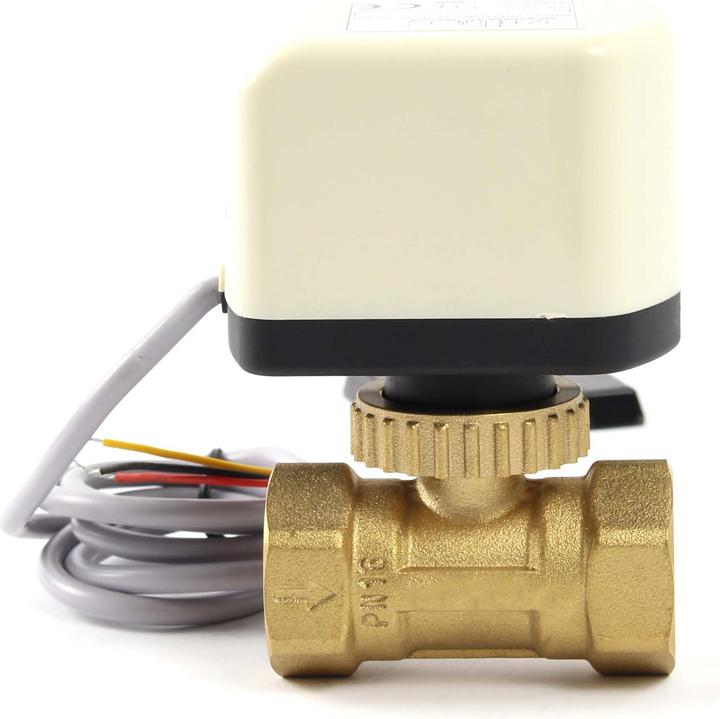 Image du produit Wiltec Vanne 2 voies motorisée Motovanne Électrovanne de zone deux à bille chauffage 230V DN25 33.7mm (1&qu