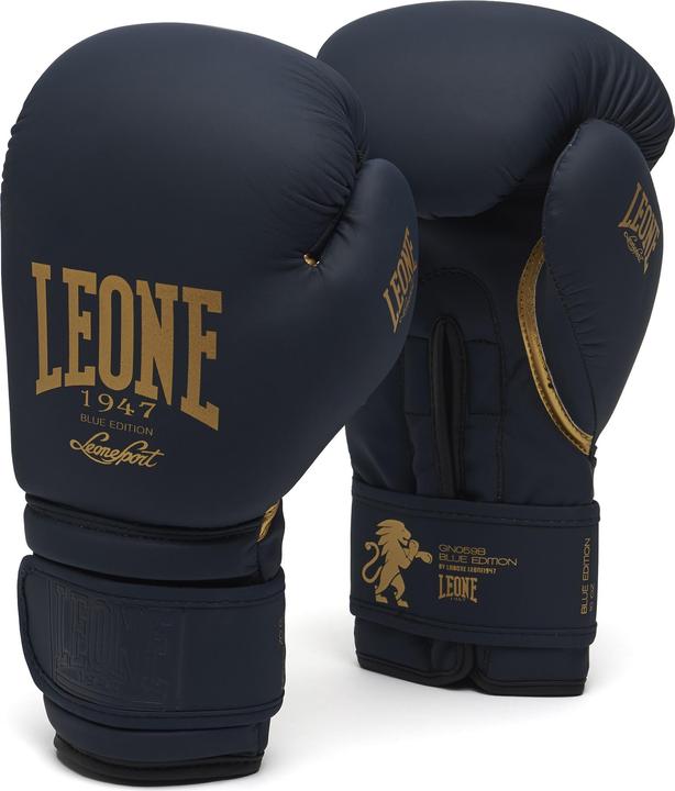 Actual product image Leone Boxing Gloves Blue Edition GN059B (16 OZ, One size)