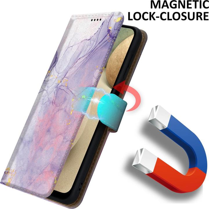 Produktbild Cadorabo Book Hülle mit Print für Samsung Galaxy A12 / M12 (Samsung Galaxy M12, Samsung Galaxy A12)