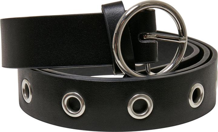 Produktbild Urban Classics Synthetic Leather Eyelet Belt 2-Pack (S, M)