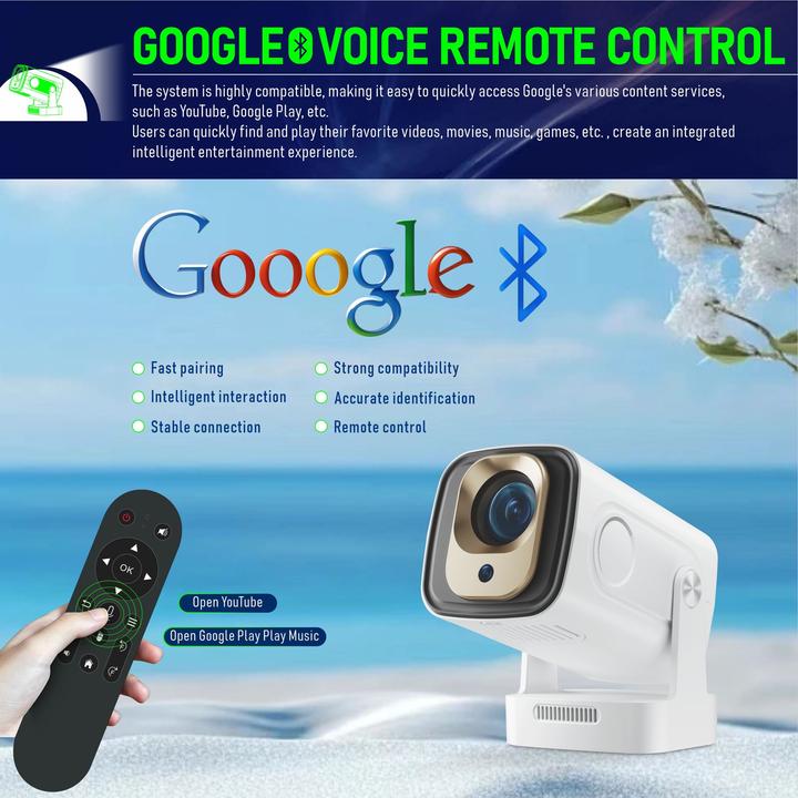 Immagine prodotto PhoneLook Smart Projektor HY260 Pro Heimkino 200 ANSI Lumen Android (Wi-Fi, Bluetooth, HDMI, integrierte Apps) (200 lm)