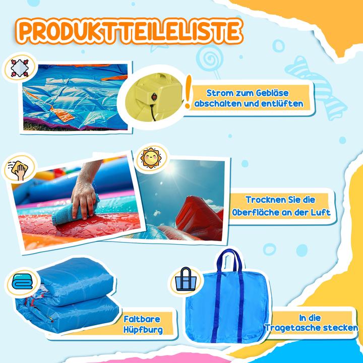Immagine prodotto Swisshandel24 Castello gonfiabile Tessuto Oxford (100% poliestere) Colorato