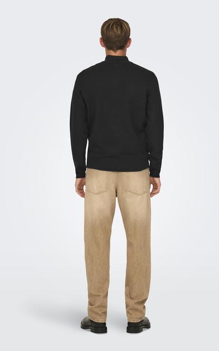 Actual product image Only & Sons Onscooper Reg 12 Half Zip High Neck Knit (XXL)