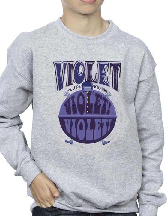 Produktbild Willy Wonka & the Chocolate Factory Violet Turning Violet Sweatshirt Jungen (152, 158)