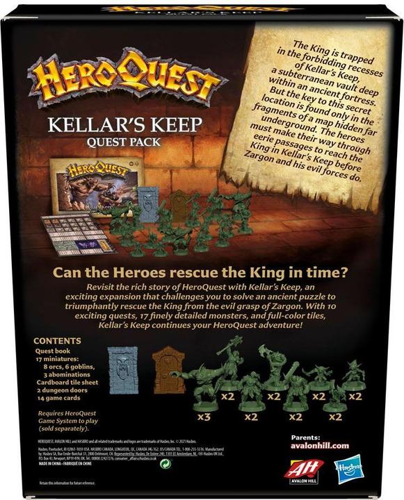 Actual product image Hasbro Gaming F4543 HeroQuest Board Game Expansion Strategy (English)