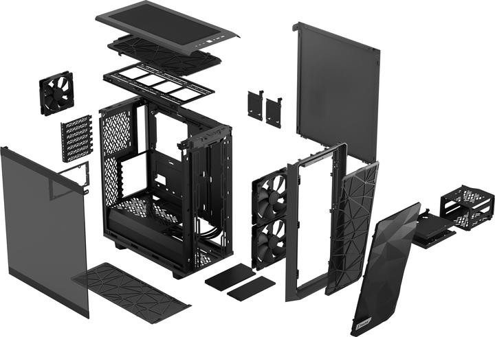 Actual product image Fractal Meshify 2 Compact Gray TG Light (ATX, mATX, Mini-ITX)