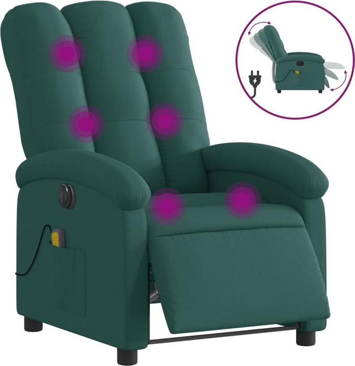 Actual product image VidaXL Massage chair electric fabric