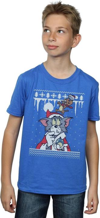 Immagine prodotto Tom & Jerry Christmas Fair Isle Maglietta Ragazzi (128)