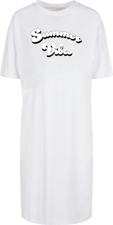 Merchcode Ladies Summer Vibes Oversized Slit Tee Dress - 118911