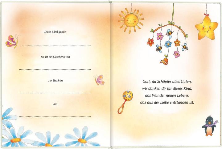 Actual product image Meine kleine Taufbibel (German, Lizzie Ribbons, 2022)