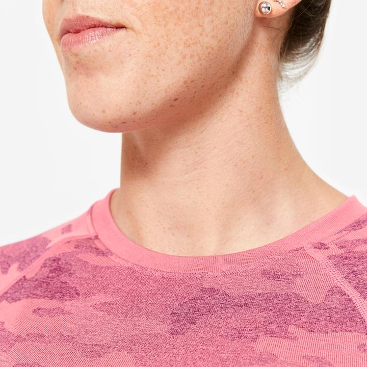 Produktbild Domyos Langarmshirt Crop Top Damen - rosa (L)