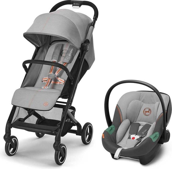 Actual product image Cybex BEEZY travel system (incl. ATON S2) Lava Grey | mid grey