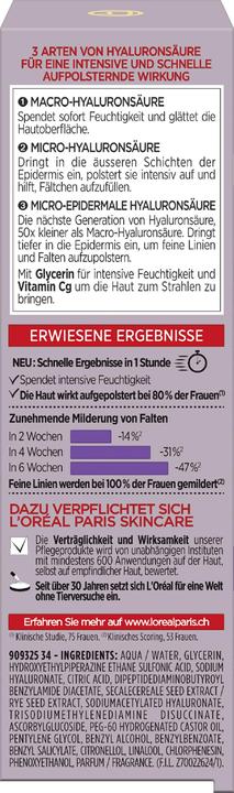 Nährwerte und Zutaten L'Oréal Paris Revitalift (30 ml)