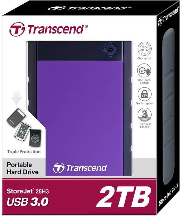 Actual product image Transcend StoreJet 25H3 (2 TB)