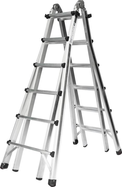 Image du produit Munk Echelle télescopique 4 sections sans traverse 4x6nombre de barreaux (Échelle télescopique, 640 cm)