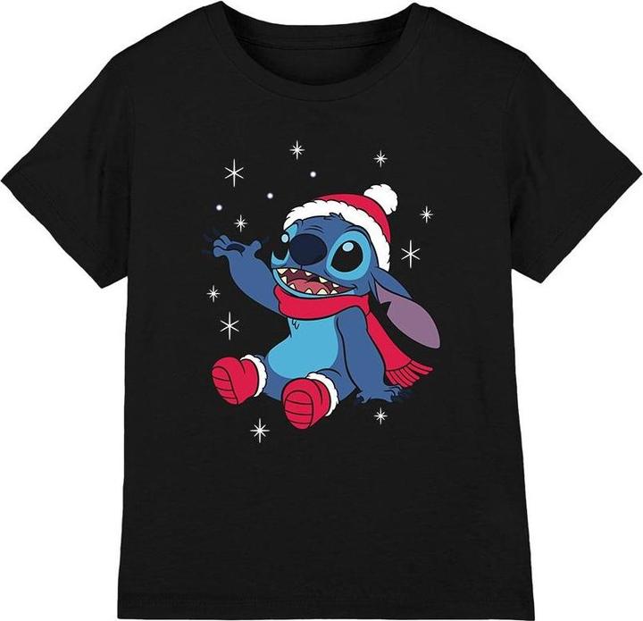 Immagine prodotto Lilo & Stitch Maglietta Natale Fiocco di neve Bambini (140)