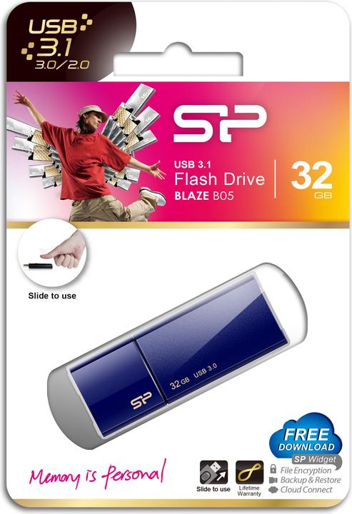 Actual product image Silicon Power Blaze B05 (32 GB, USB 3.2, USB-A, USB 3.1)