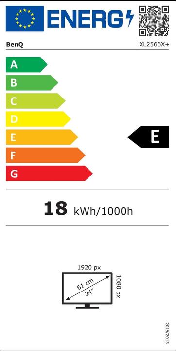 Energie-Label BenQ Zowie XL2566X+ (1920 x 1080 Pixel, 24.50")