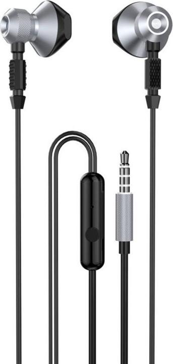 Productafbeelding Dudao Metalen Bedrade Oordopjes 3,5mm Mini Jack Grijs (X2C-Grijs) (Bedraad)