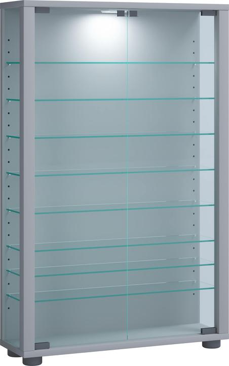 Image du produit VCM Stand de collection Vitrine bois verre Lumo Mini (59 x 18 x 90 cm)