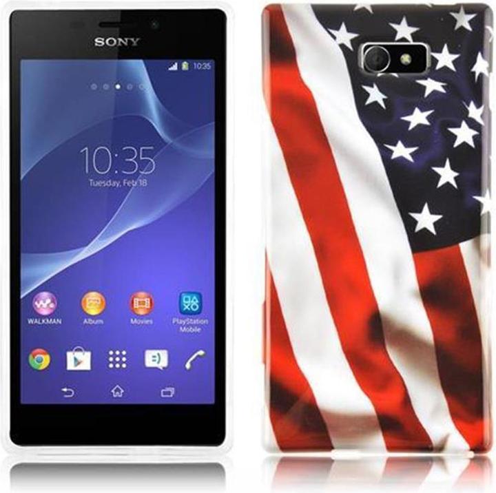 Produktbild Cadorabo Hard Cover mit Aufdruck Cover (Sony Xperia M2 Aqua, Sony Xperia M2)