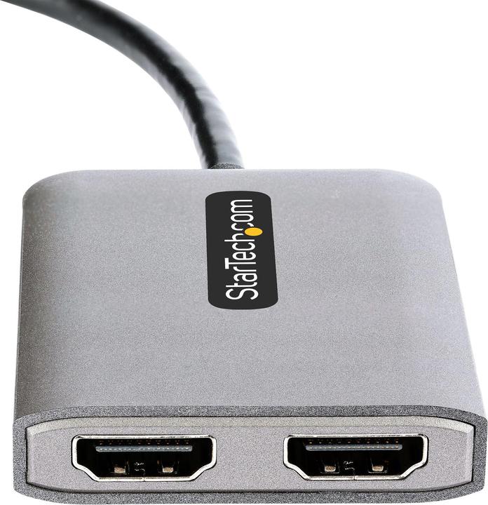 Produktbild StarTech com DP to Dual HDMI MST HUB - Dual HDMI 4K 60Hz - DisplayPort Multi Monitor Adapter with 1f (4.30 cm)