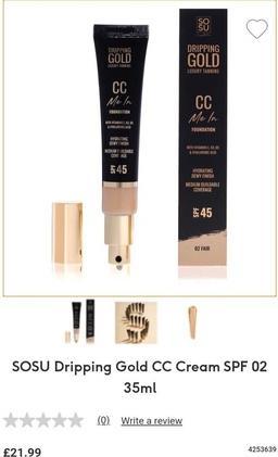 Sosu Cosmetics - Liquid foundation CC Me In (Foundation) 32 ml - Shade: 02 (02)