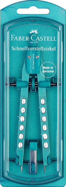 Actual product image Faber-Castell Quick adjustment compass FACTORY SPARKLE