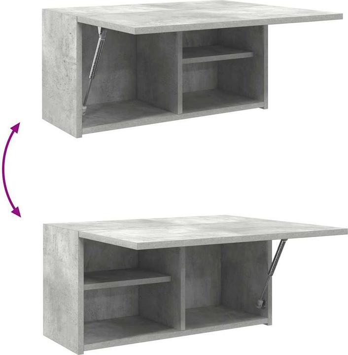 Actual product image VidaXL Bathroom wall cabinet concrete grey 60x25x40 cm wood-based material