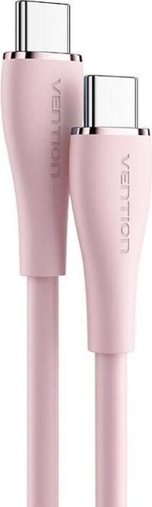 Image du produit Vention Câble USB-C 2.0 vers USB-C 5A TAWPG 1.5m Silicone Rose (1.50 m, USB 2.0)