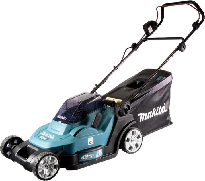 Produktbild Makita DLM 432 M2 Akku Rasenmäher 36 V ( 2x 18 V ) 43 cm Brushless + 2x Akku 4,0 Ah - ohne (Akkubetrieb)