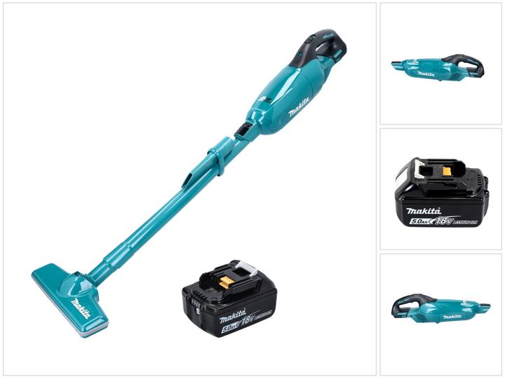 Immagine prodotto Makita DCL 280 FT1 Batteria hoover 18 V Brushless + 1x batteria 5,0 Ah - senza caricabatterie