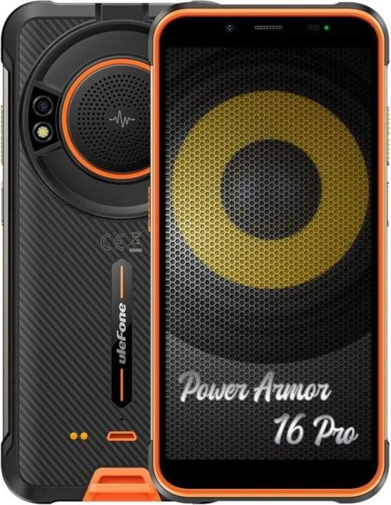 Ulefone POWER ARMOR 16 PRO 4+64GB DS 4G ORANGE OEM (64 GB, Orange, 5.93", Dual SIM, 16 Mpx, 4G)