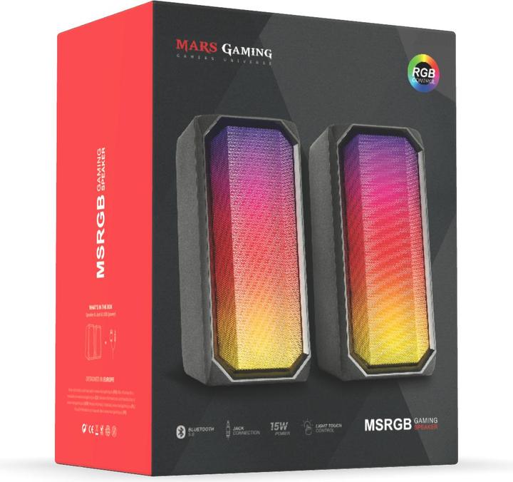 Actual product image Mars Gaming Enceintes Bluetooth Msrgb RGB (Noir)