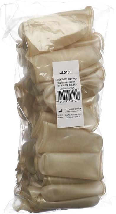 Produktbild Sanor PVC-Fingerlinge mit Rand (Fussdeodorant & -puder, 1170 ml)